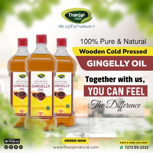 Gingelly Oil / Sesame Oil Unrefined Wooden Cold Pressed