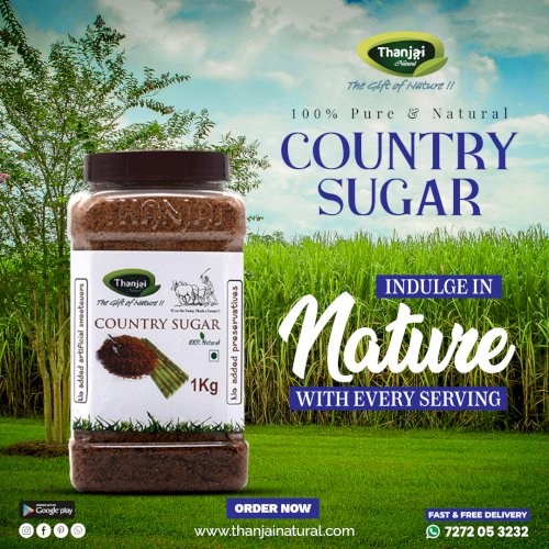 Pure Country Sugar/Naatu Sakkarai  Jar