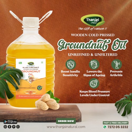 Groundnut Oil Unrefined Wooden Cold Pressed