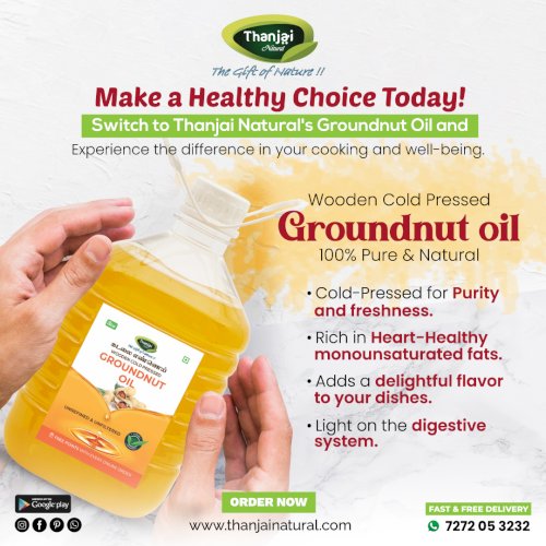 Groundnut Oil Unrefined Wooden Cold Pressed