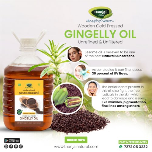 Gingelly Oil / Sesame Oil Unrefined Wooden Cold Pressed