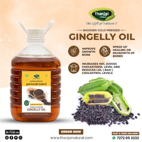 Gingelly Oil / Sesame Oil Unrefined Wooden Cold Pressed