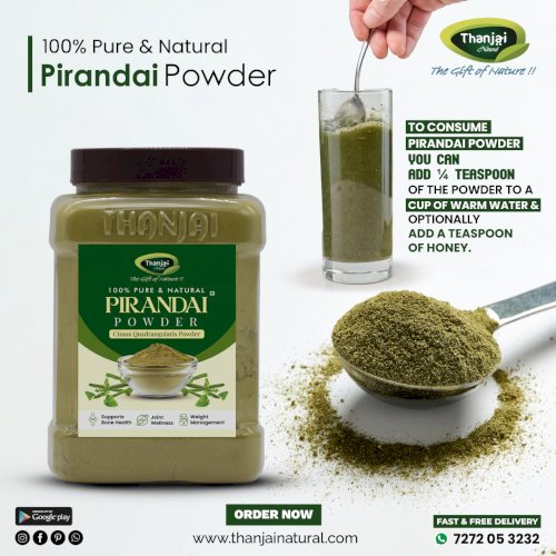 Thanjai Natural Hadjod powder | Asthishrunkala | Pirandai powder