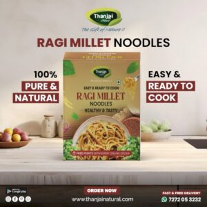 Thanjai Natural Ragi Homemade Natural Noodles (No Preservatives, No Chemicals, No Artificial Extract)