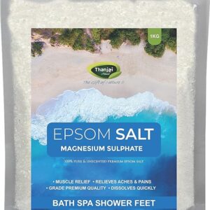 Thanjai Natural Epsom Salt Magnesium Sulphate For Muscle Relief, Feet Soak, Relieves Aches & Pain, Gardening Plants| 100% Natural