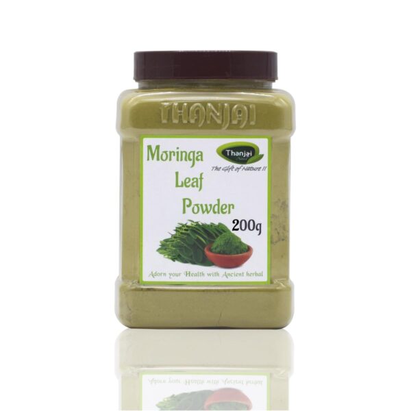 Thanjai Natural Moringa Leaf Powder (jar) 100% Natural