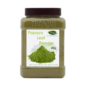 Thanjai Natural Pure Papaya Leaf Powder (Jar)- 100% Natural
